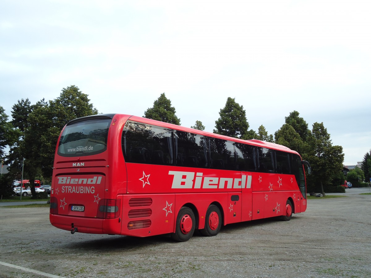 (145'599) - Aus Deutschland: Biendl, Straubing - SR-K 330 - MAN am 5. Juli 2013 in Thun, Lachenwiese