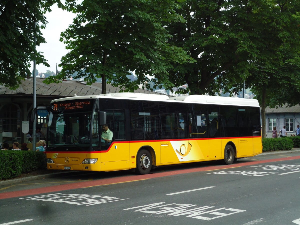 (145'719) - Bucheli, Kriens - Nr. 30/LU 15'587 - Mercedes am 8. Juli 2013 beim Bahnhof Luzern