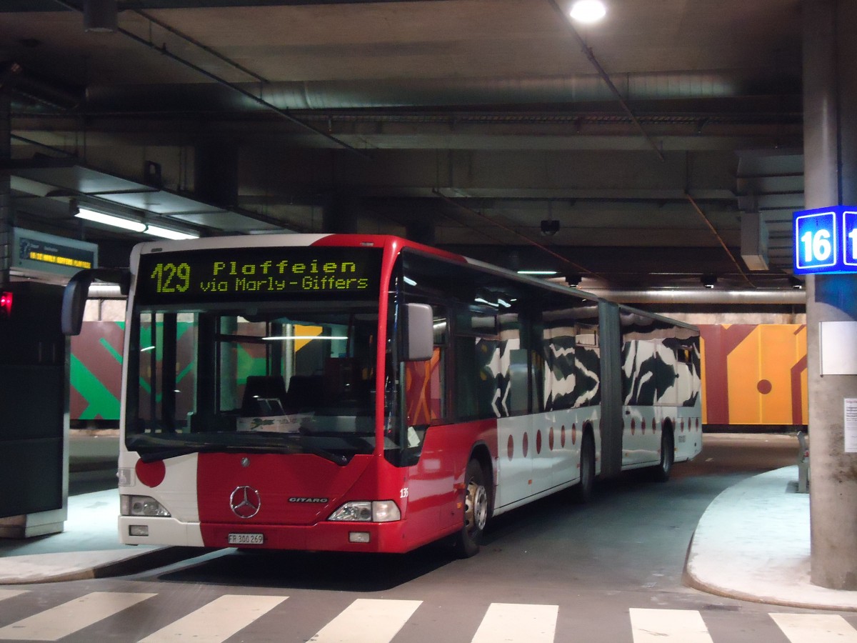 (145'792) - TPF Fribourg - Nr. 135/FR 300'269 - Mercedes am 19. Juli 2013 in Fribourg, Busbahnhof