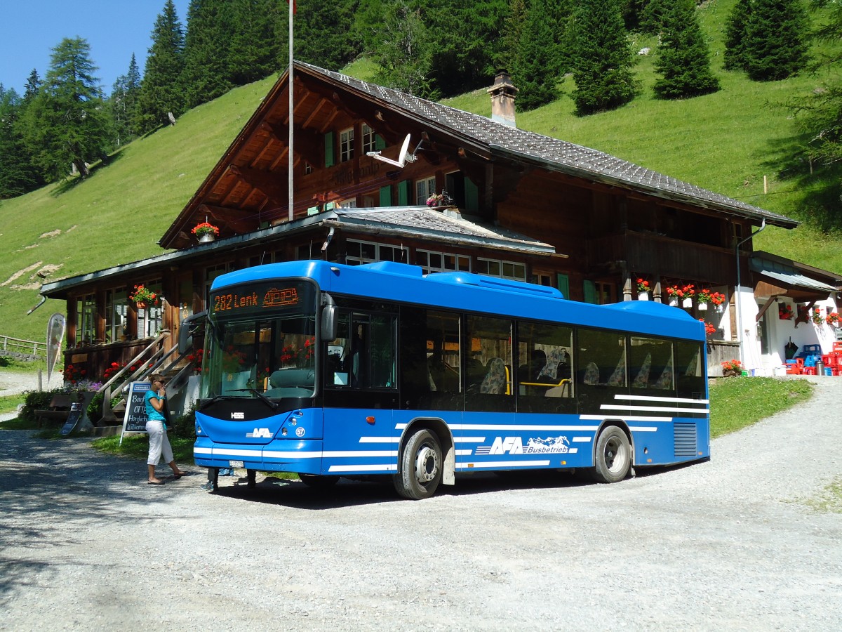 (146'102) - AFA Adelboden - Nr. 57/BE 272'798 - Scania/Hess am 28. Juli 2013 in Lenk, Iffigenalp
