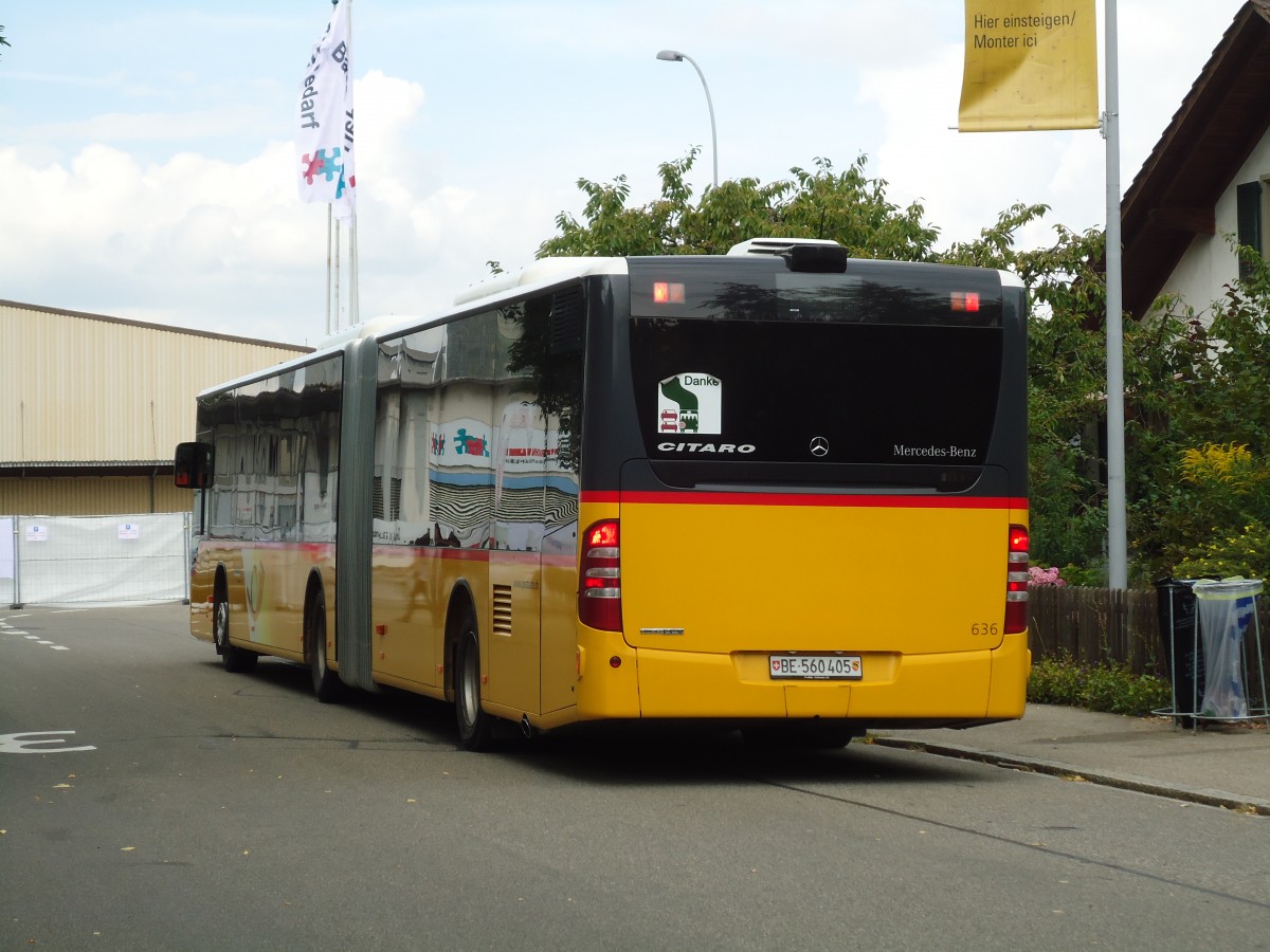 (146'886) - PostAuto Bern - Nr. 636/BE 560'405 - Mercedes am 1. September 2013 in Burgdorf, ESAF