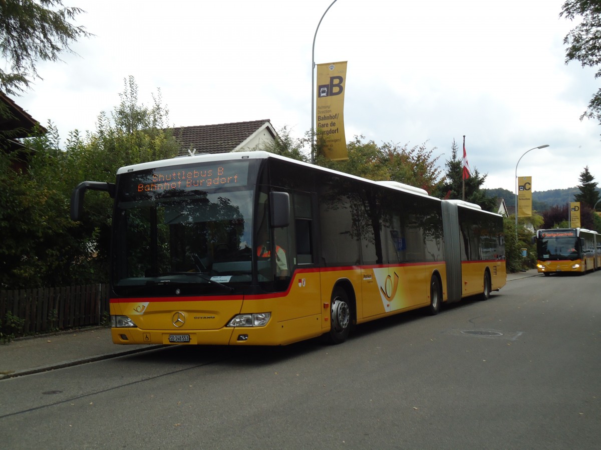 (146'887) - PostAuto Nordschweiz - SO 148'553 - Mercedes am 1. September 2013 in Burgdorf, ESAF