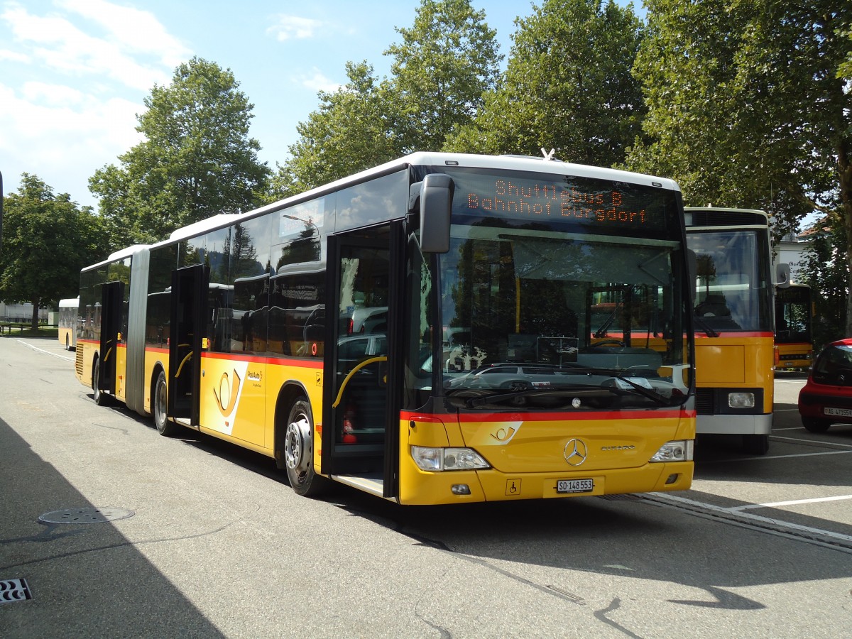 (146'899) - PostAuto Nordschweiz - SO 148'553 - Mercedes am 1. September 2013 in Burgdorf, Markthalle