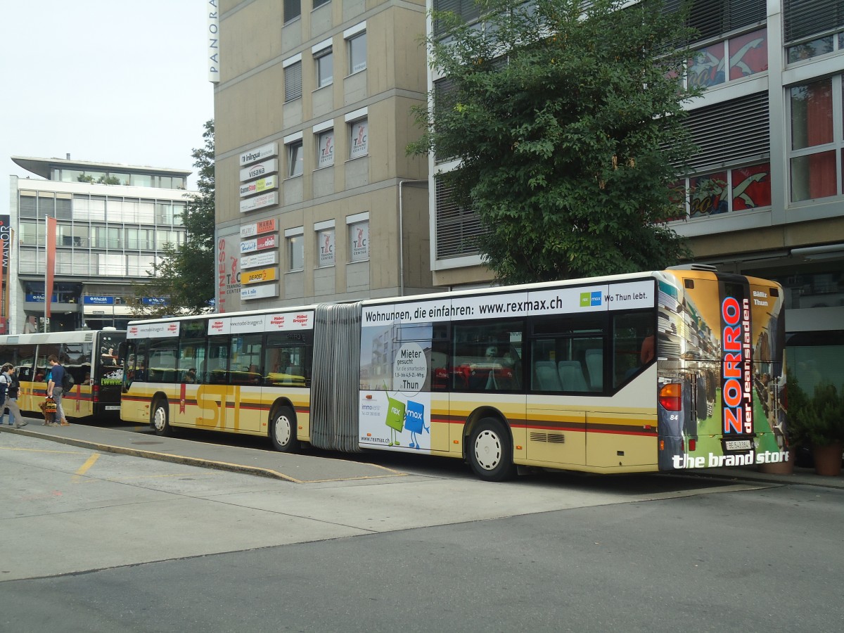 (147'367) - STI Thun - Nr. 84/BE 543'384 - Mercedes am 28. September 2013 beim Bahnhof Thun