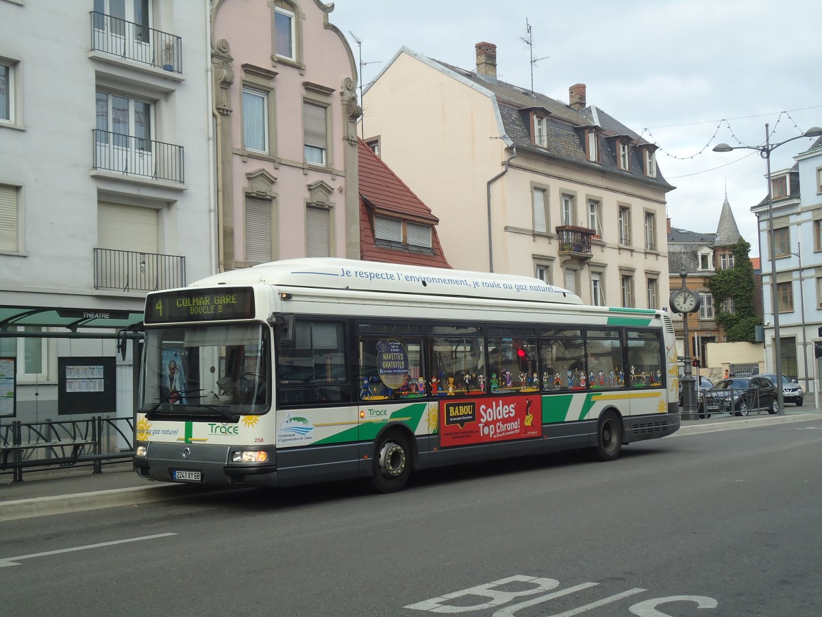 (148'192) - TRACE Colmar - Nr. 256/2241 XY 68 - Irisbus (ex Nr. 156) am 7. Dezember 2013 in Colmar, Thtre