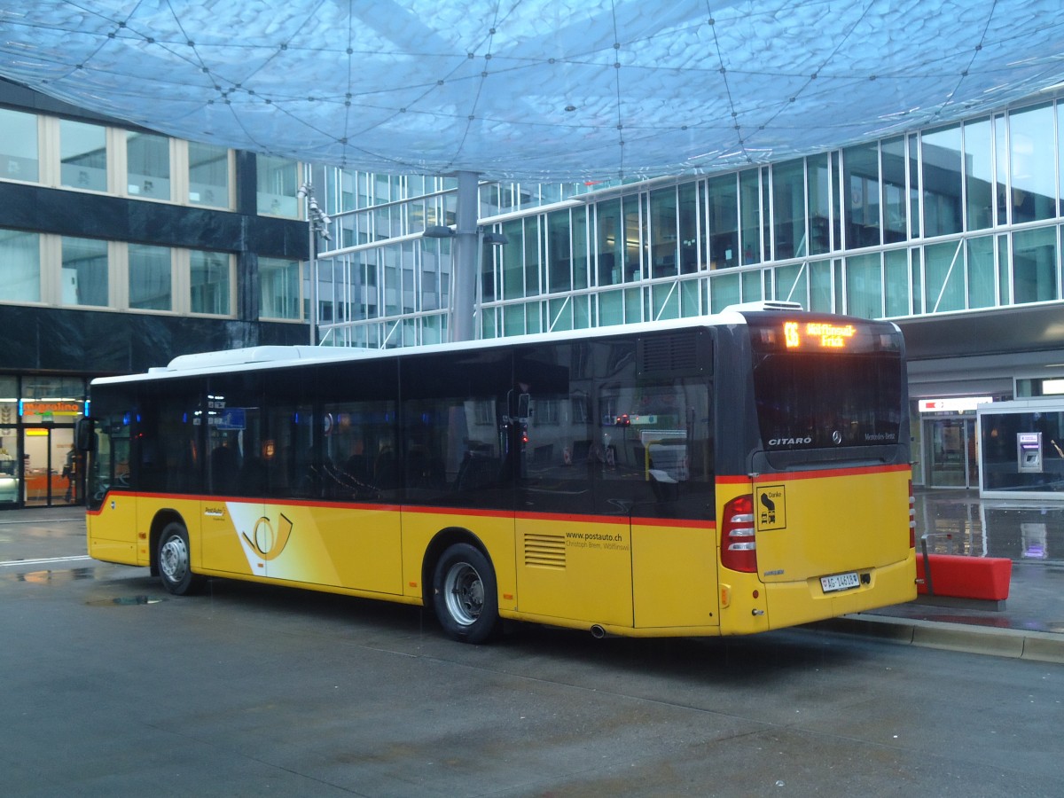 (148'483) - Brem, Wlflinswil - AG 14'618 - Mercedes am 26. Dezember 2013 beim Bahnhof Aarau