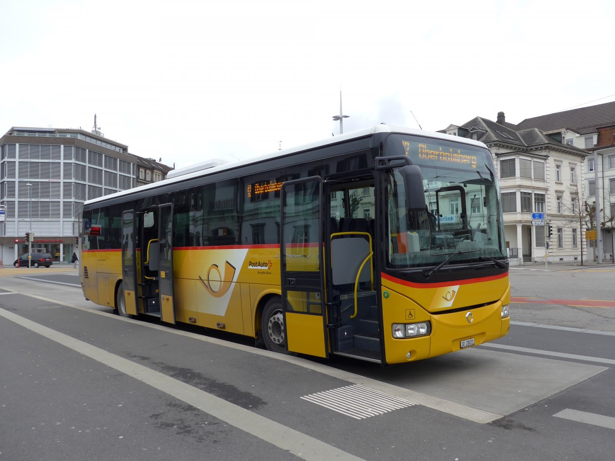 (148'676) - Flury, Balm - SO 20'031 - Irisbus am 26. Januar 2014 beim Hauptbahnhof Solothurn