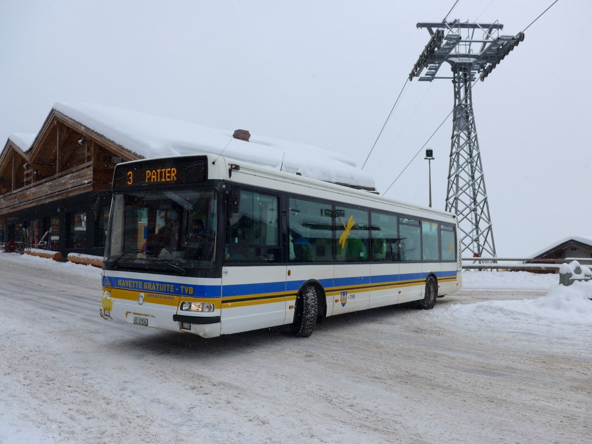 (148'712) - TMR Martigny - Nr. 108/VS 27'934 - Irisbus am 2. Februar 2014 in Verbier, Mdran