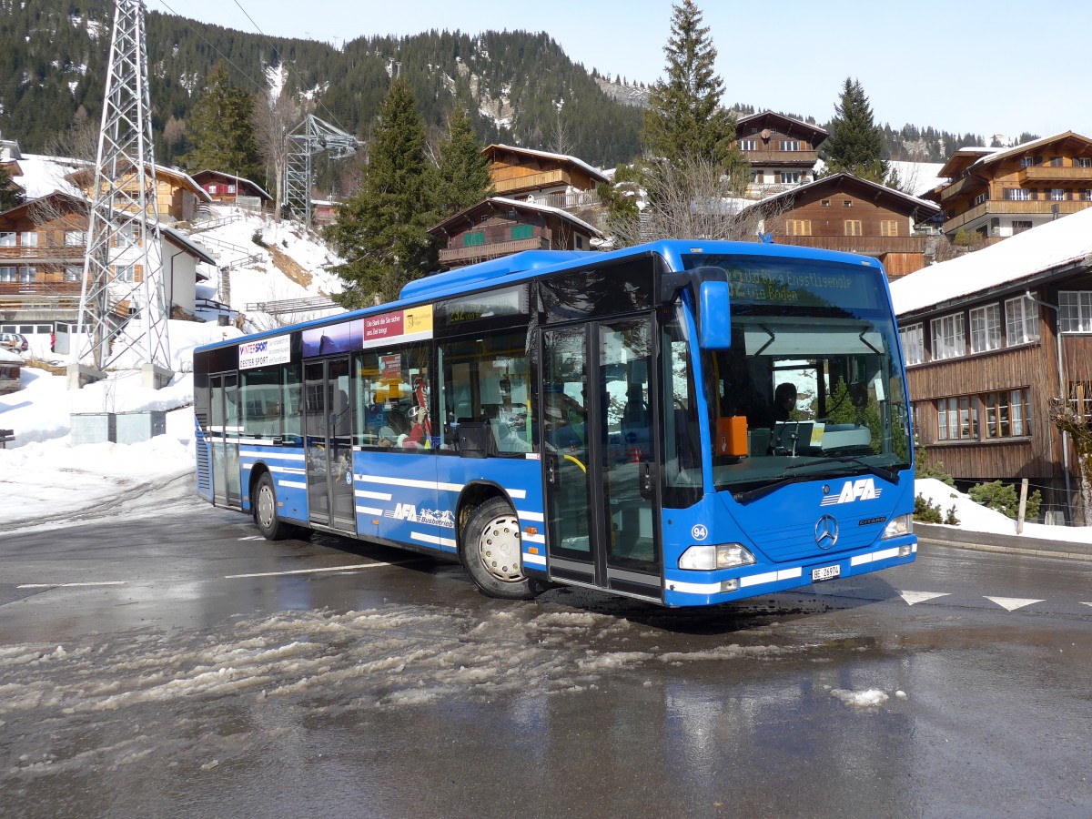 (148'848) - AFA Adelboden - Nr. 94/BE 26'974 - Mercedes am 15. Februar 2014 in Adelboden, Mineralquelle