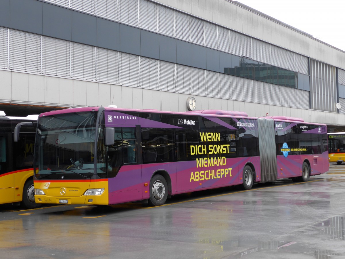 (148'864) - PostAuto Bern - Nr. 635/BE 734'635 - Mercedes am 16. Februar 2014 in Bern, Postautostation
