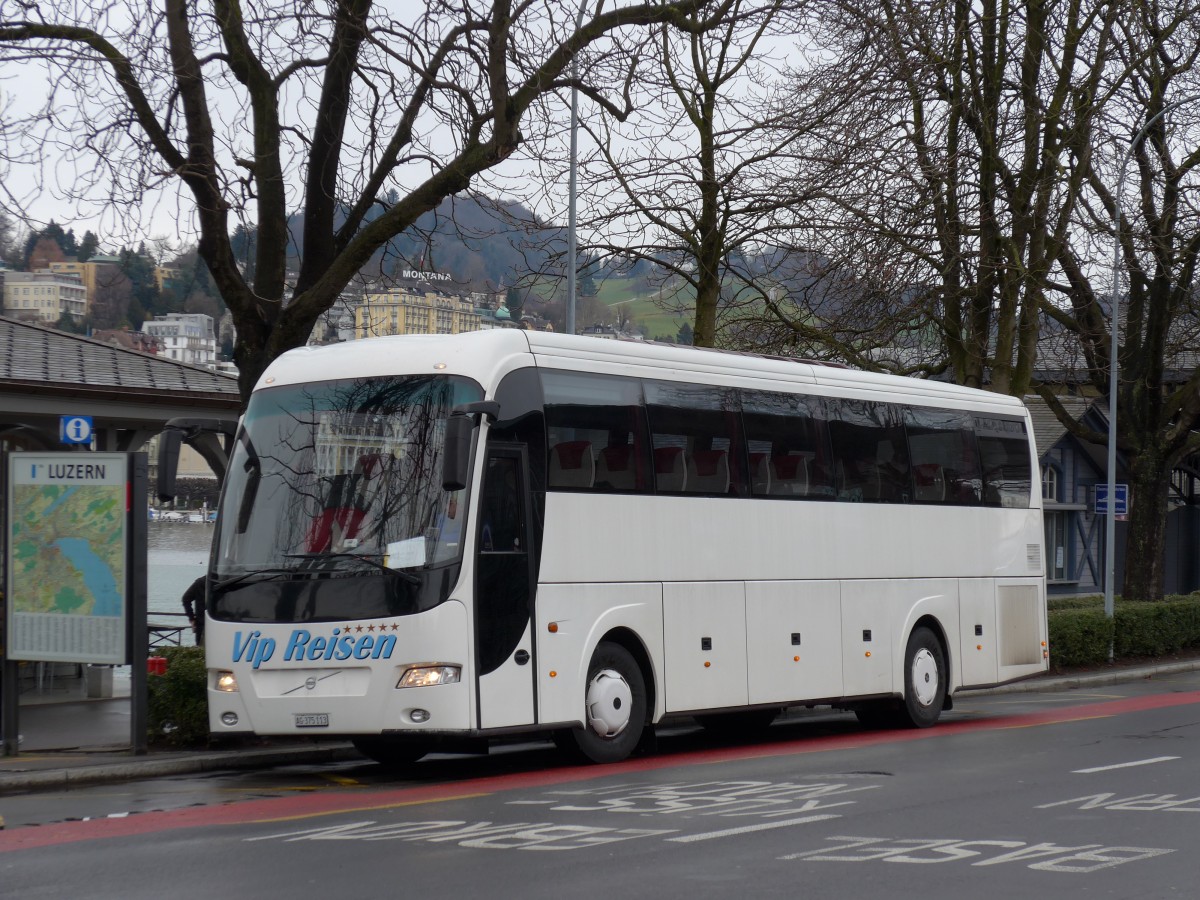 (148'902) - AS-Taxi, Aarau - AG 375'113 - Volvo am 16. Februar 2014 beim Bahnhof Luzern