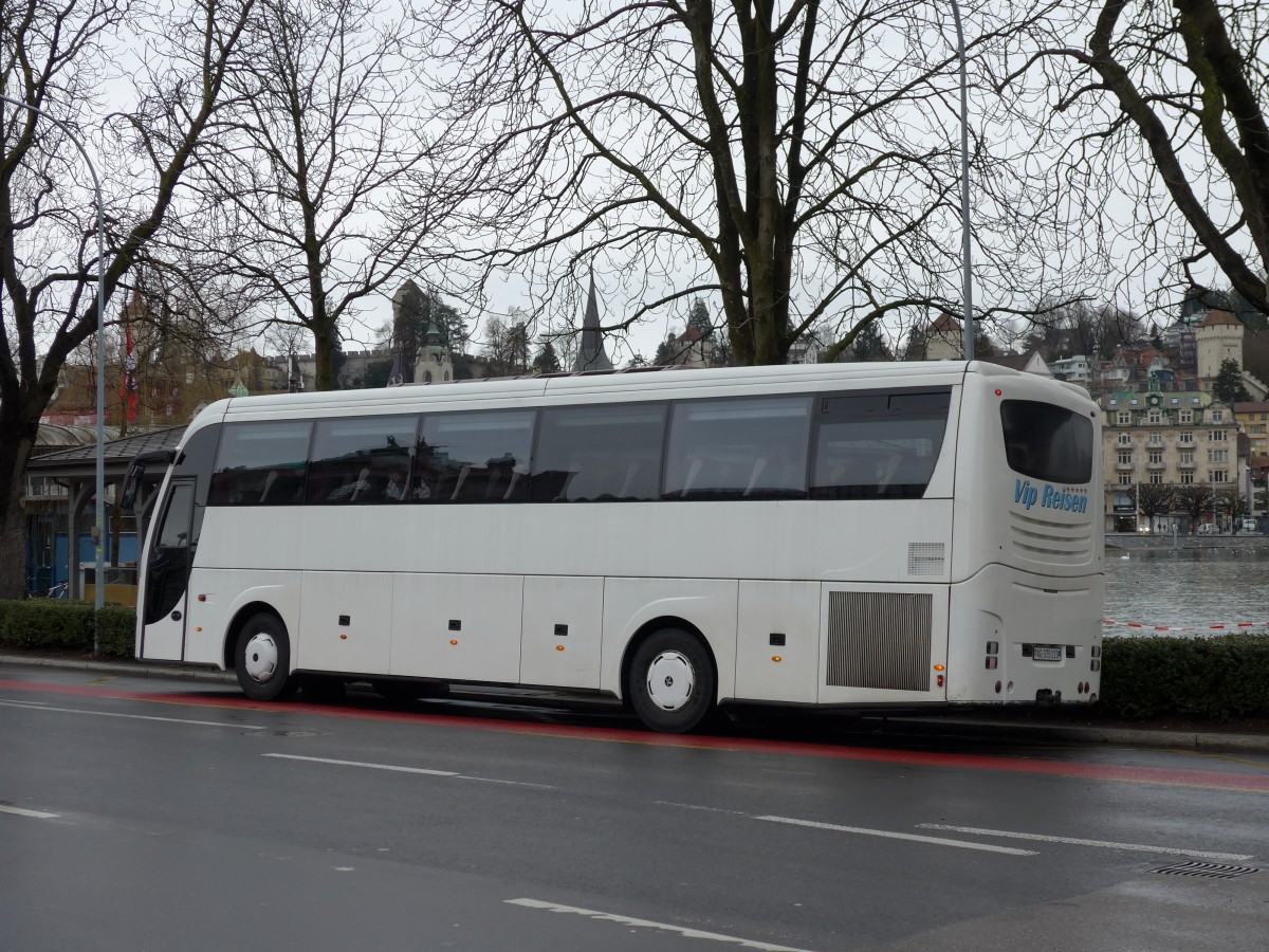 (148'903) - AS-Taxi, Aarau - AG 375'113 - Volvo am 16. Februar 2014 beim Bahnhof Luzern