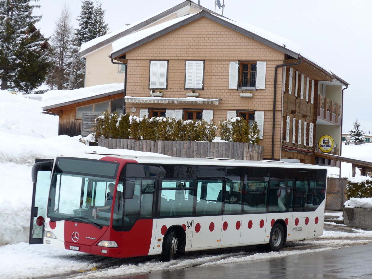 (149'038) - Stryffeler, Boltigen - BE 431 - Mercedes (ex TPF Fribourg Nr. 78) am 22. Februar 2014 auf dem Jaunpass