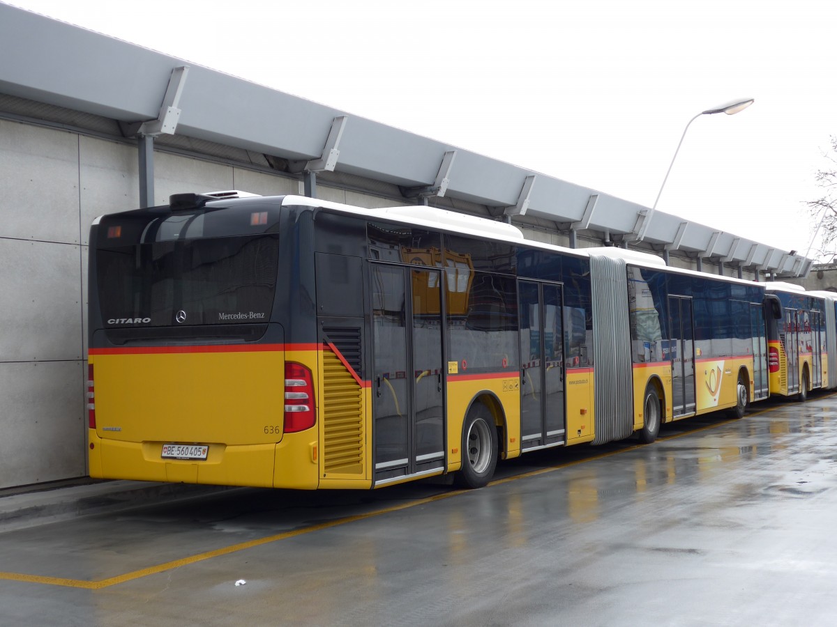 (149'382) - PostAuto Bern - Nr. 636/BE 560'405 - Mercedes am 23. Mrz 2014 in Bern, Postautostation