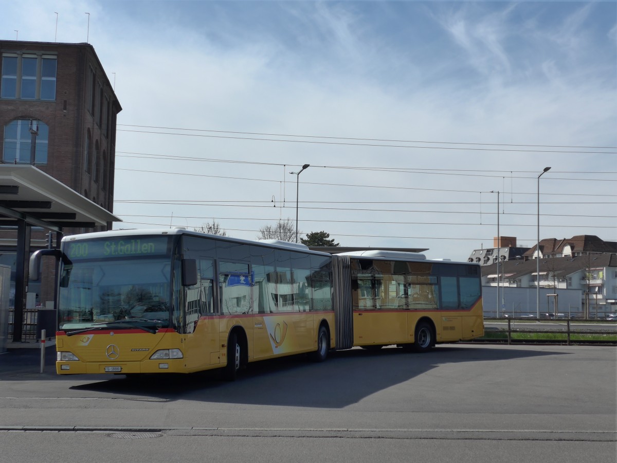 (149'444) - Eurobus, Arbon - Nr. 8/TG 18'880 - Mercedes am 29. Mrz 2014 beim Bahnhof Arbon
