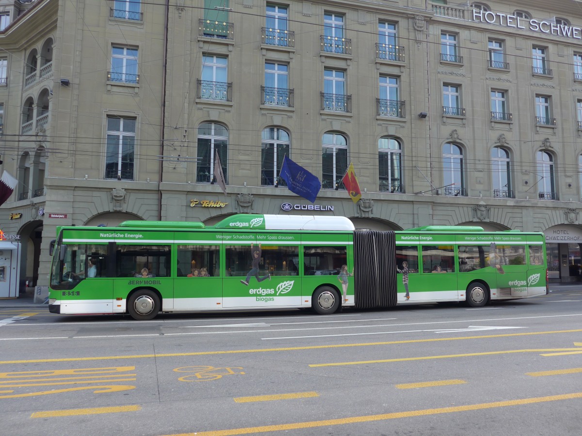 (149'626) - Bernmobil, Bern - Nr. 856/BE 671'856 - Mercedes am 13. April 2014 beim Bahnhof Bern