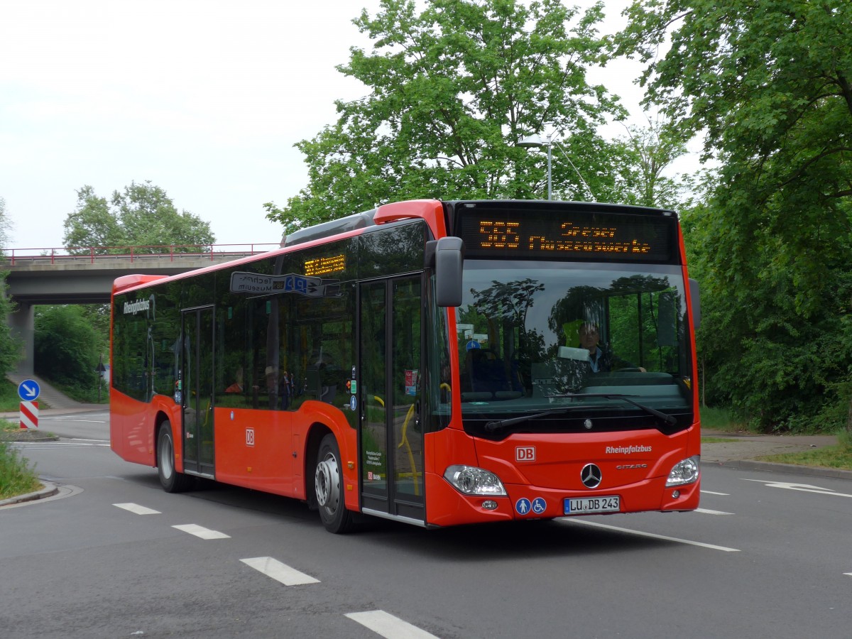 (150'141) - Rheinpfalzbus, Ludwigshafen - LU-DB 243 - Mercedes am 26. April 2014 in Speyer, Technik-Museum
