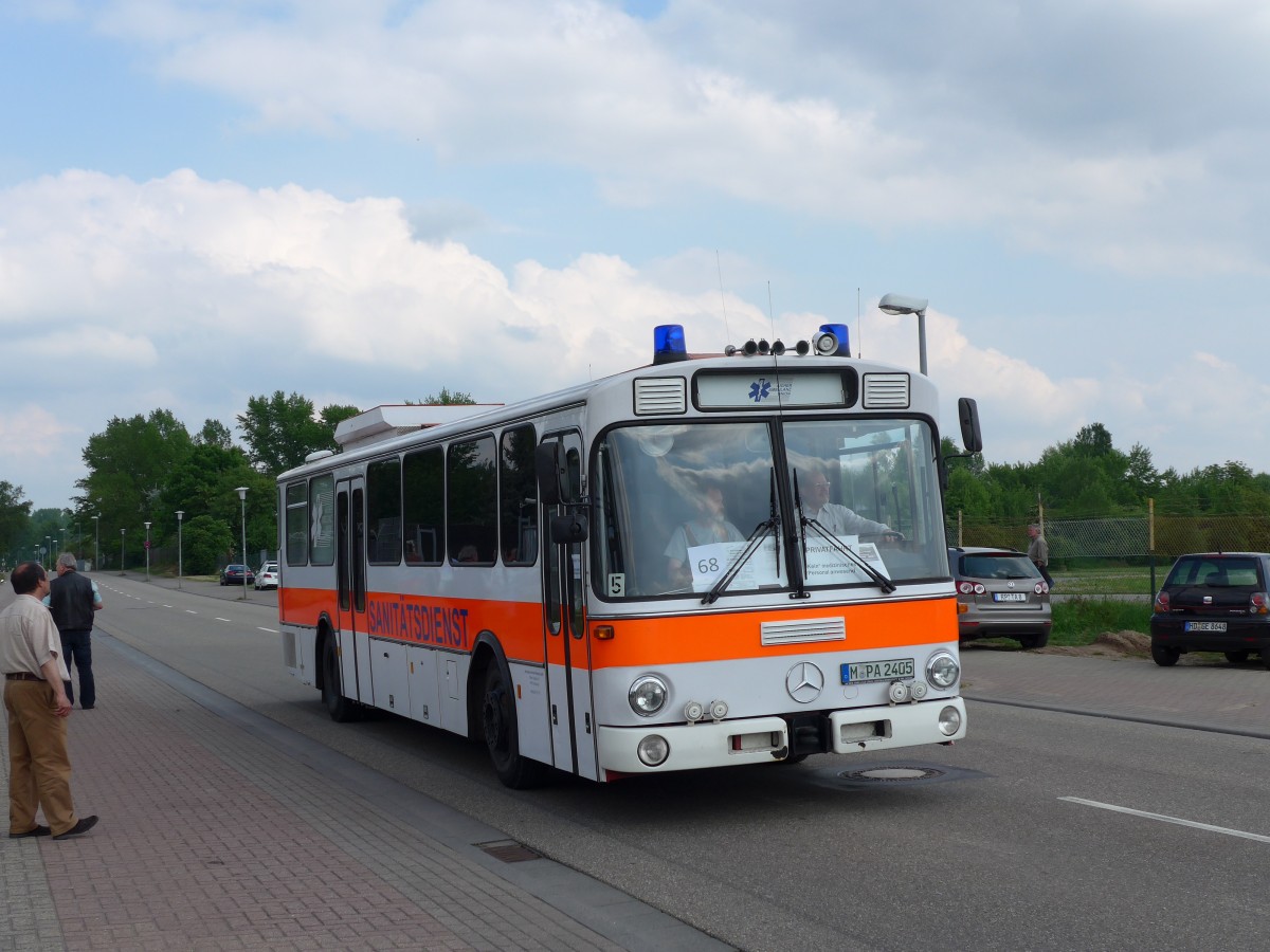 (150'479) - Ambulanz Aicher, Mnchen - M-PA 2405 - Mercedes am 26. April 2014 in Speyer, Technik-Museum