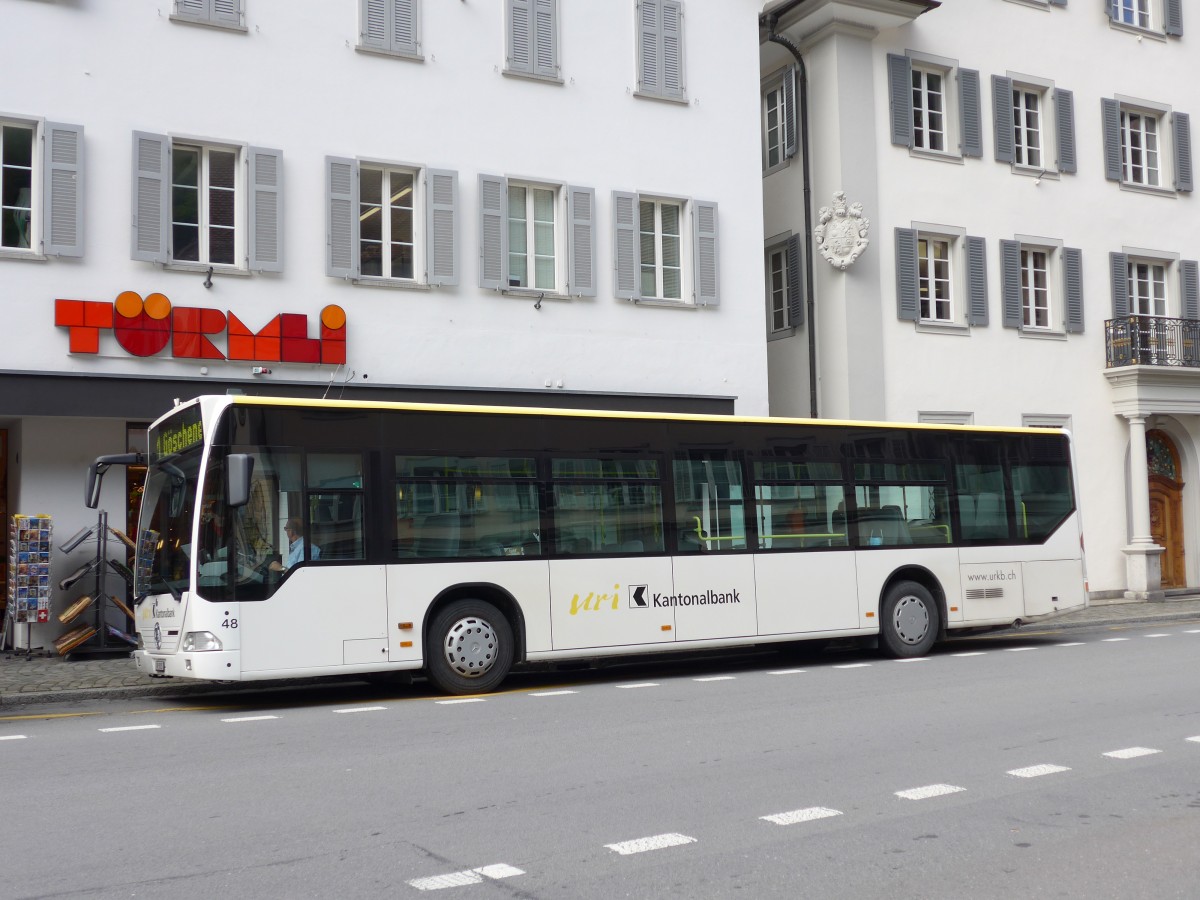 (150'548) - AAGU Altdorf - Nr. 48/UR 9315 - Mercedes am 10. Mai 2014 in Altdorf, Telldenkmal