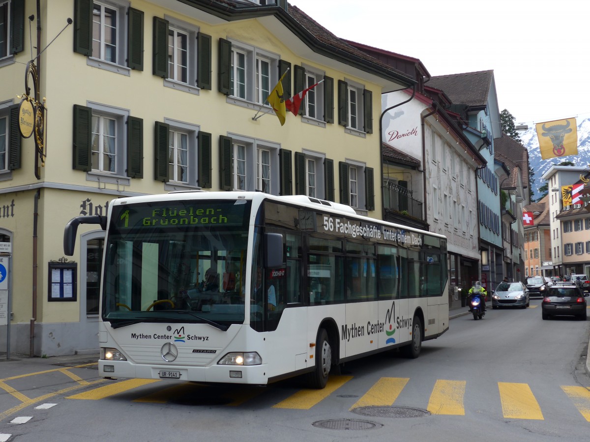 (150'552) - AAGU Altdorf - Nr. 41/UR 9141 - Mercedes am 10. Mai 2014 in Altdorf, Telldenkmal