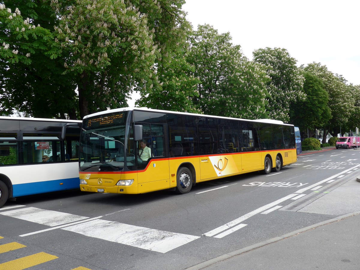 (150'582) - Bucheli, Kriens - Nr. 27/LU 15'711 - Mercedes am 10. Mai 2014 beim Bahnhof Luzern