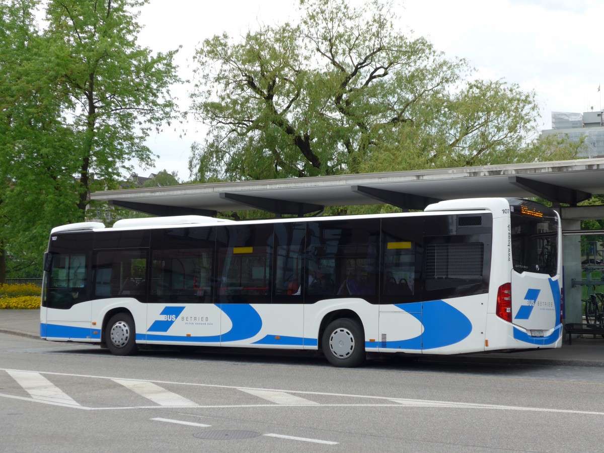 (150'639) - BOGG Wangen b.O. - Nr. 107/SO 21'987 - Mercedes am 10. Mai 2014 beim Bahnhof Olten