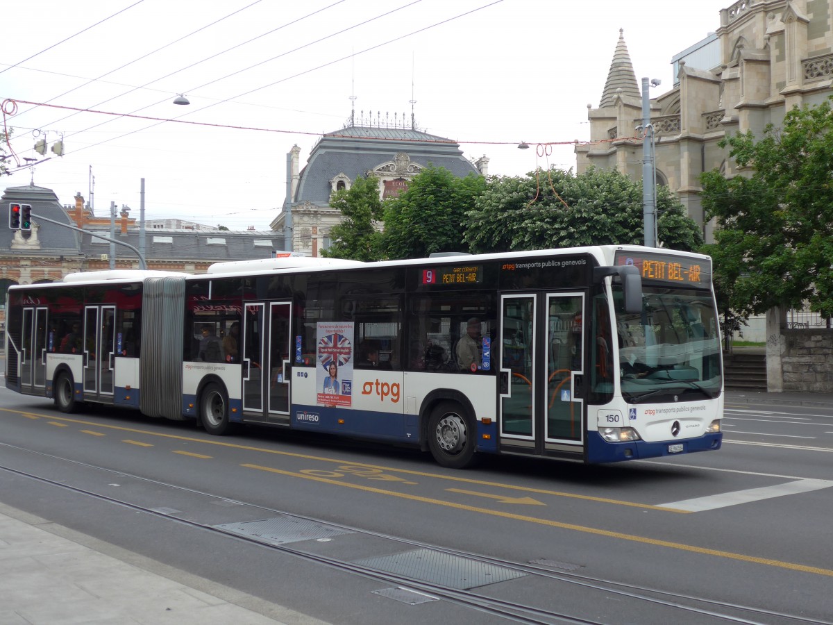 (150'786) - TPG Genve - Nr. 150/GE 960'534 - Mercedes am 26. Mai 2014 in Genve, Place des Vingt-Deux-Cantons