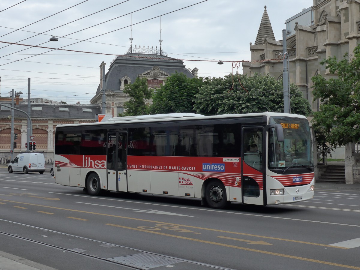 (150'794) - Aus Frankreich: Lihsa, Chambry - 5525 ZP 74 - Irisbus am 26. Mai 2014 in Genve, Place des Vingt-Deux-Cantons