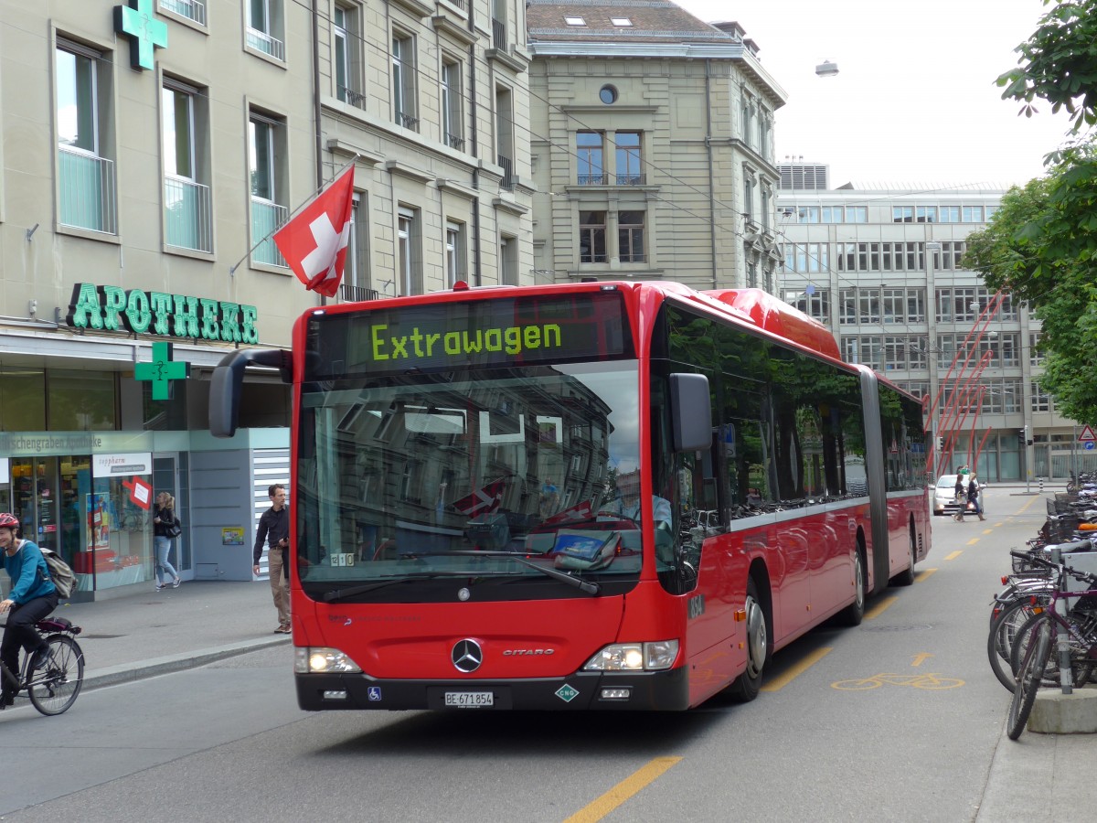 (150'966) - Bernmobil, Bern - Nr. 854/BE 671'854 - Mercedes am 28. Mai 2014 in Bern, Hirschengraben