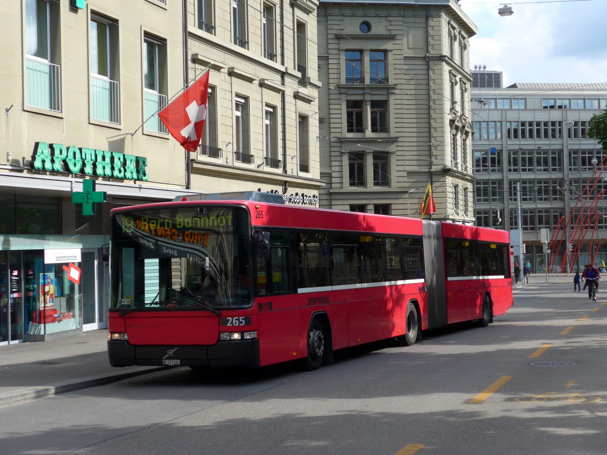 (150'973) - Bernmobil, Bern - Nr. 265/BE 572'265 - Volvo/Hess am 28. Mai 2014 in Bern, Hirschengraben