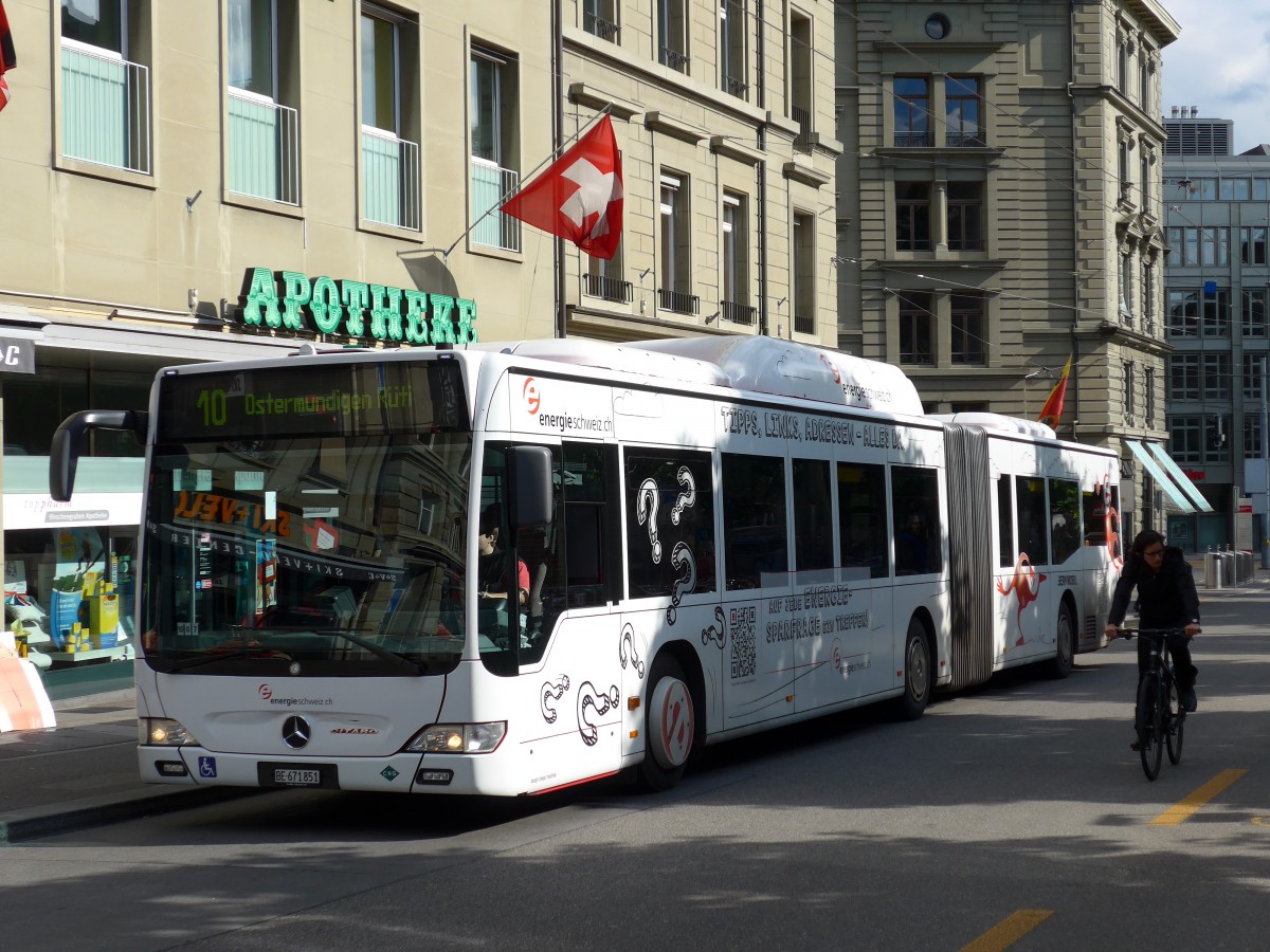 (150'979) - Bernmobil, Bern - Nr. 851/BE 671'851 - Mercedes am 28. Mai 2014 in Bern, Hirschengraben