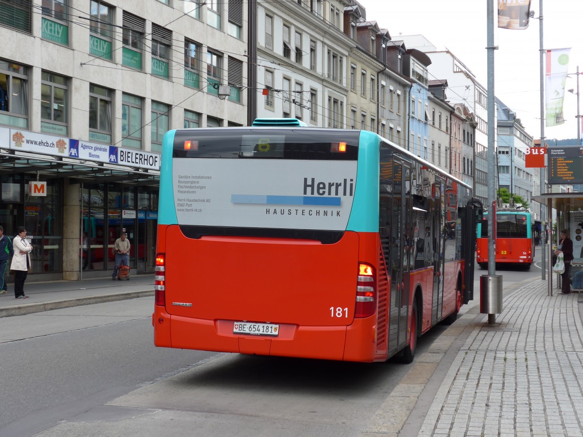 (151'094) - VB Biel - Nr. 181/BE 654'181 - Mercedes am 29. Mai 2014 in Biel, Guisanplatz