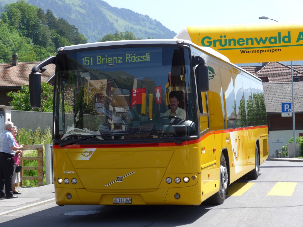 (151'275) - Flck, Brienz - Nr. 5/BE 113'349 - Volvo (ex AVBB Schwanden) am 8. Juni 2014 in Brienz, Hauptstrasse