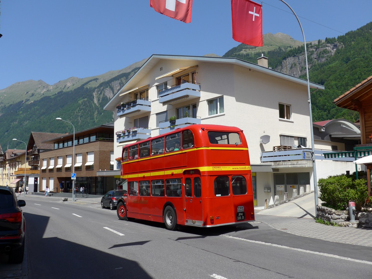 (151'317) - Londonbus, Holziken - AG 316'410 - Lodekka (ex Londonbus) am 8. Juni 2014 in Brienz, OiO