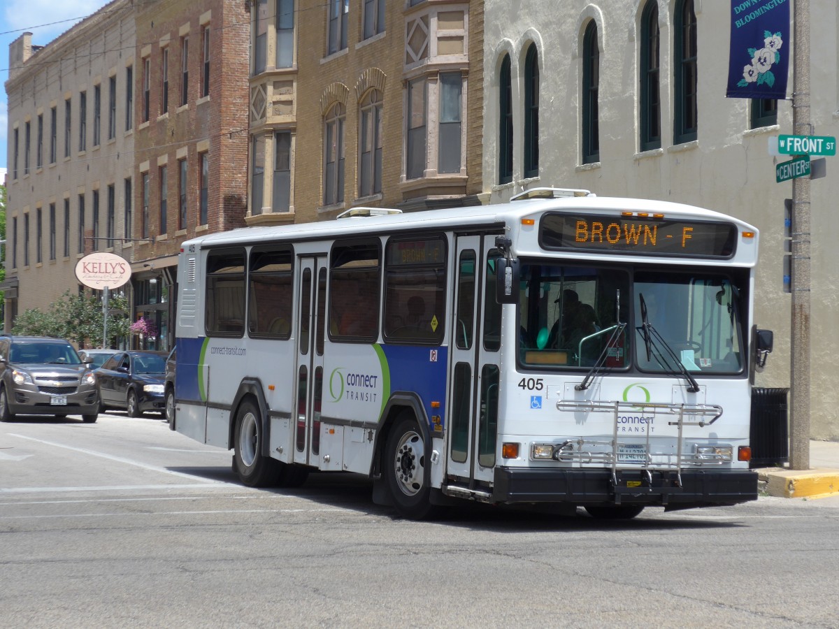 (152'492) - Connect Transit, Bloomington - Nr. 405/M 142'781 - Gillig am 10. Juli 2014 in Bloomington, Front Street