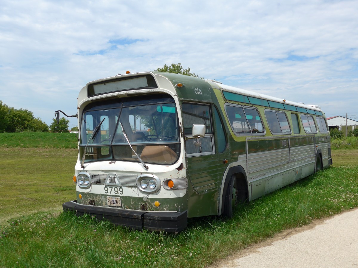 (152'533) - CTA Chicago - Nr. 9799/FSHBOWL AV - GMC am 11. Juli 2014 in Union, Railway Museum