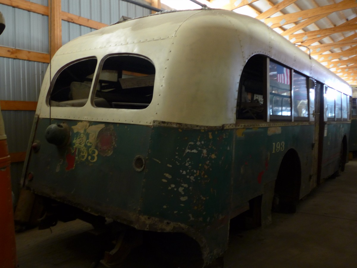 (152'571) - CSL Chicago - Nr. 193 - Brill Trolleybus am 11. Juli 2014 in Union, Railway Museum