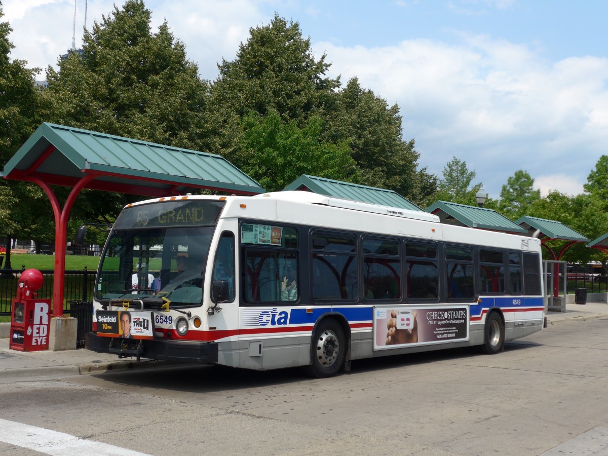 (153'129) - CTA Chicago - Nr. 6549/M 127'683 - Nova Bus am 18. Juli 2014 in Chicago, Navy Pier