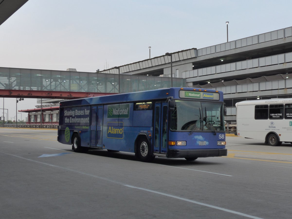 (153'299) - National-Alamo, Chicago - Nr. 58/6119 N - Gillig am 19. Juli 2014 in Chicago, Airport O'Hare