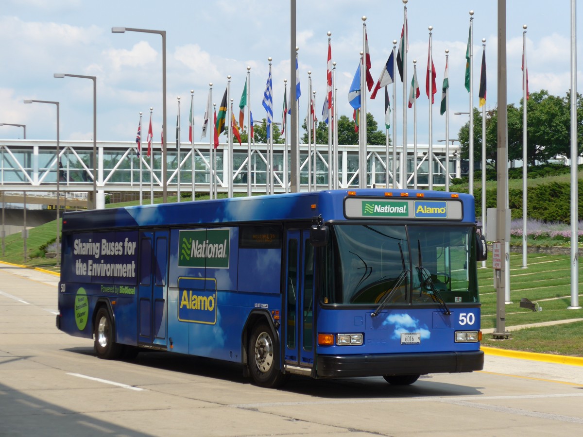 (153'384) - National-Alamo, Chicago - Nr. 50/6016 N - Gillig am 20. Juli 2014 in Chicago, Airport O'Hare