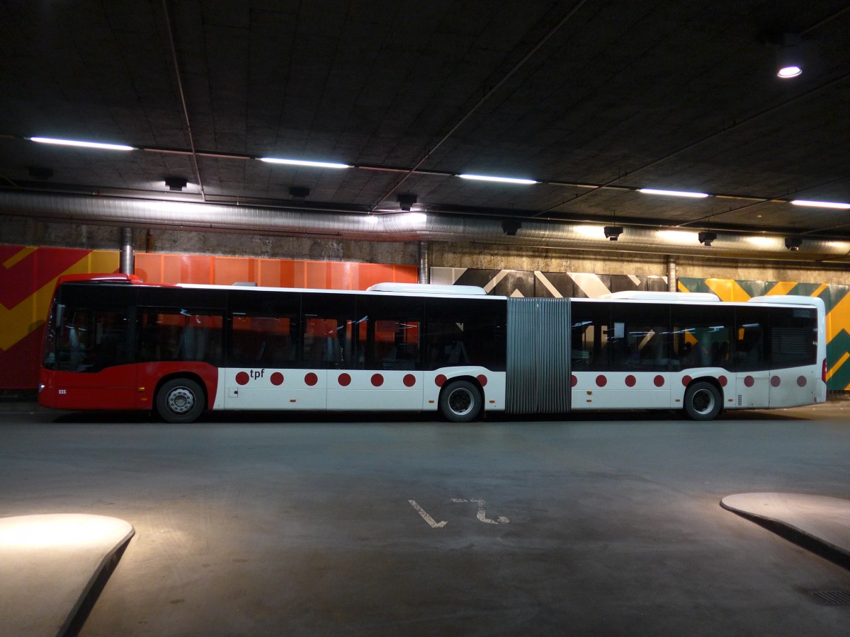 (153'466) - TPF Fribourg - Nr. 111/FR 300'371 - Mercedes am 23. Juli 2014 in Fribourg, Busbahnhof