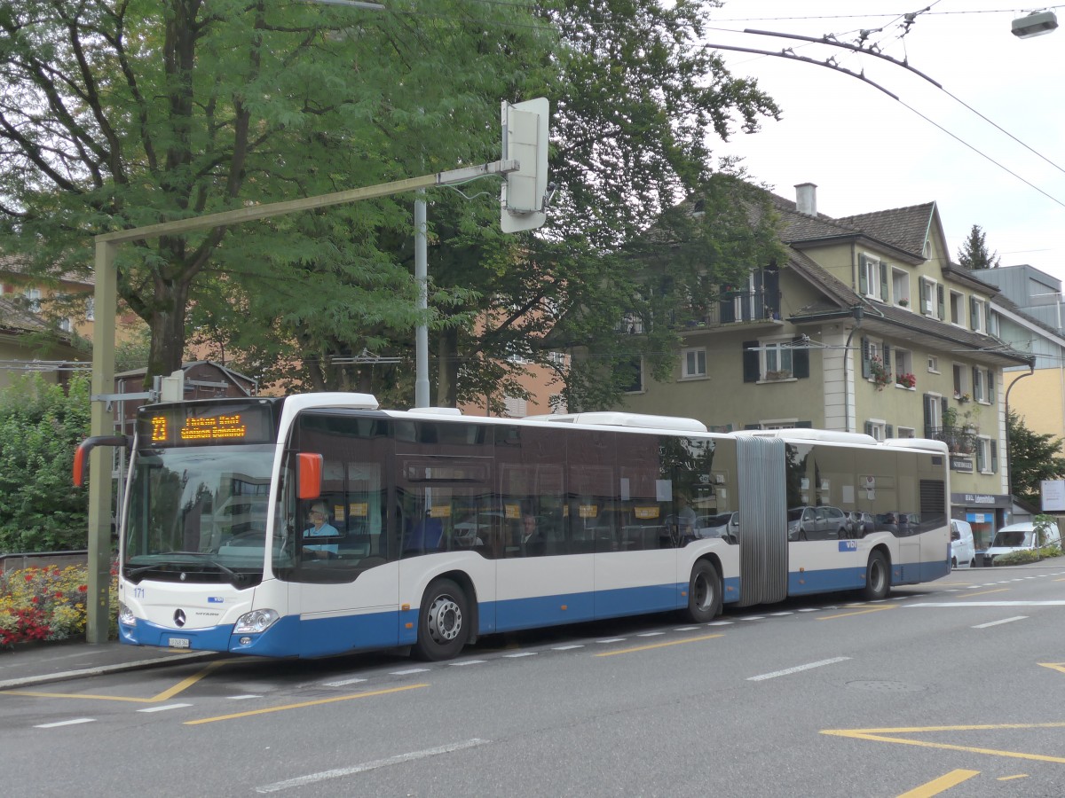 (154'032) - VBL Luzern - Nr. 171/LU 248'364 - Mercedes am 19. August 2014 in Luzern, Maihof