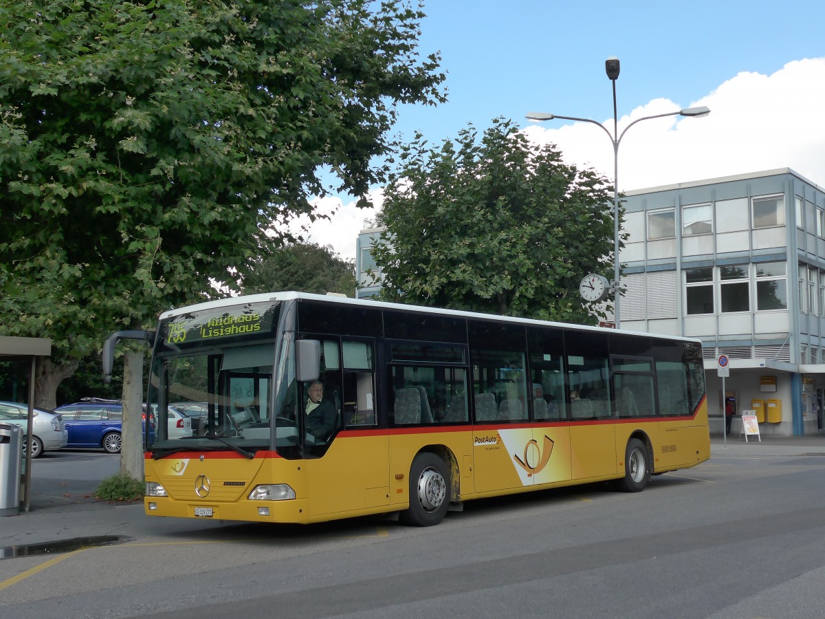 (154'281) - Abderhalden, Wildhaus - SG 339'275 - Mercedes (ex PostAuto Ostschweiz Nr. 2; ex P 25'351) am 21. August 2014 beim Bahnhof Buchs