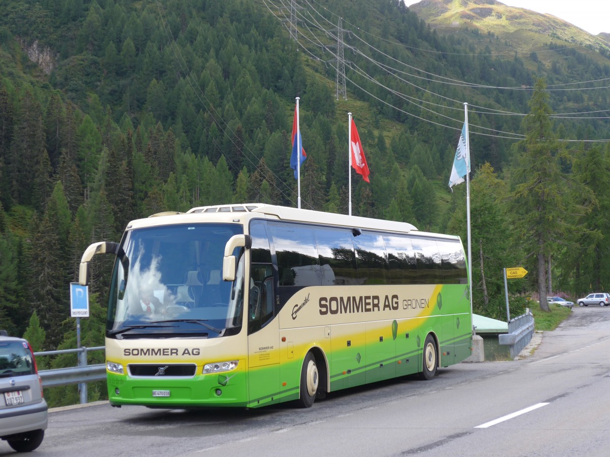 (154'771) - Sommer, Grnen - BE 470'018 - Volvo am 1. September 2014 in All'Acqua, Ristorante