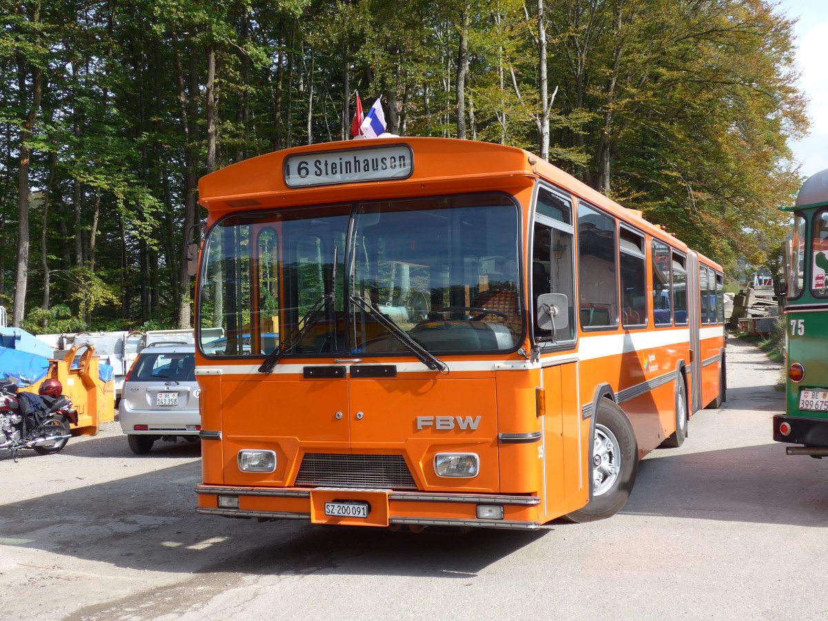 (155'488) - ZVB Zug (RWB) - Nr. 35/SZ 200'091 - FBW/Hess am 5. Oktober 2014 in Oberburg, Ziegelgut
