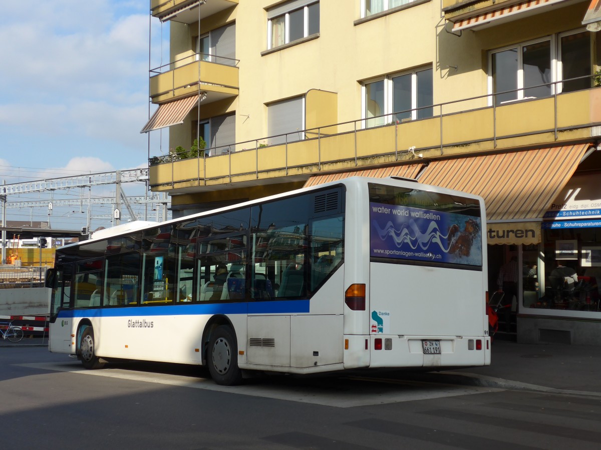 (156'271) - Welti-Furrer, Zrich - Nr. 91/ZH 661'191 - Mercedes (ex Nr. 93) am 28. Oktober 2014 beim Bahnhof Zrich-Oerlikon