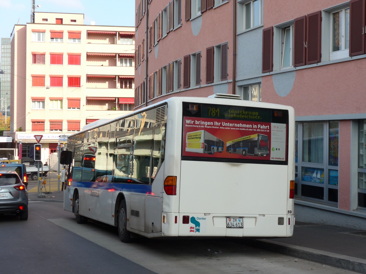 (156'284) - Welti-Furrer, Zrich - Nr. 59/ZH 634'613 - Mercedes (ex Frhlich, Zrich Nr. 613) am 28. Oktober 2014 beim Bahnhof Zrich-Oerlikon