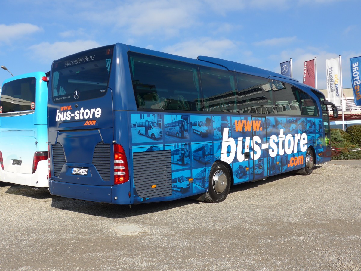 (156'445) - Aus Deutschland: BusStore, Neu-Ulm - MA-MB 160 - Mercedes am 7. November 2014 in Kloten, EvoBus