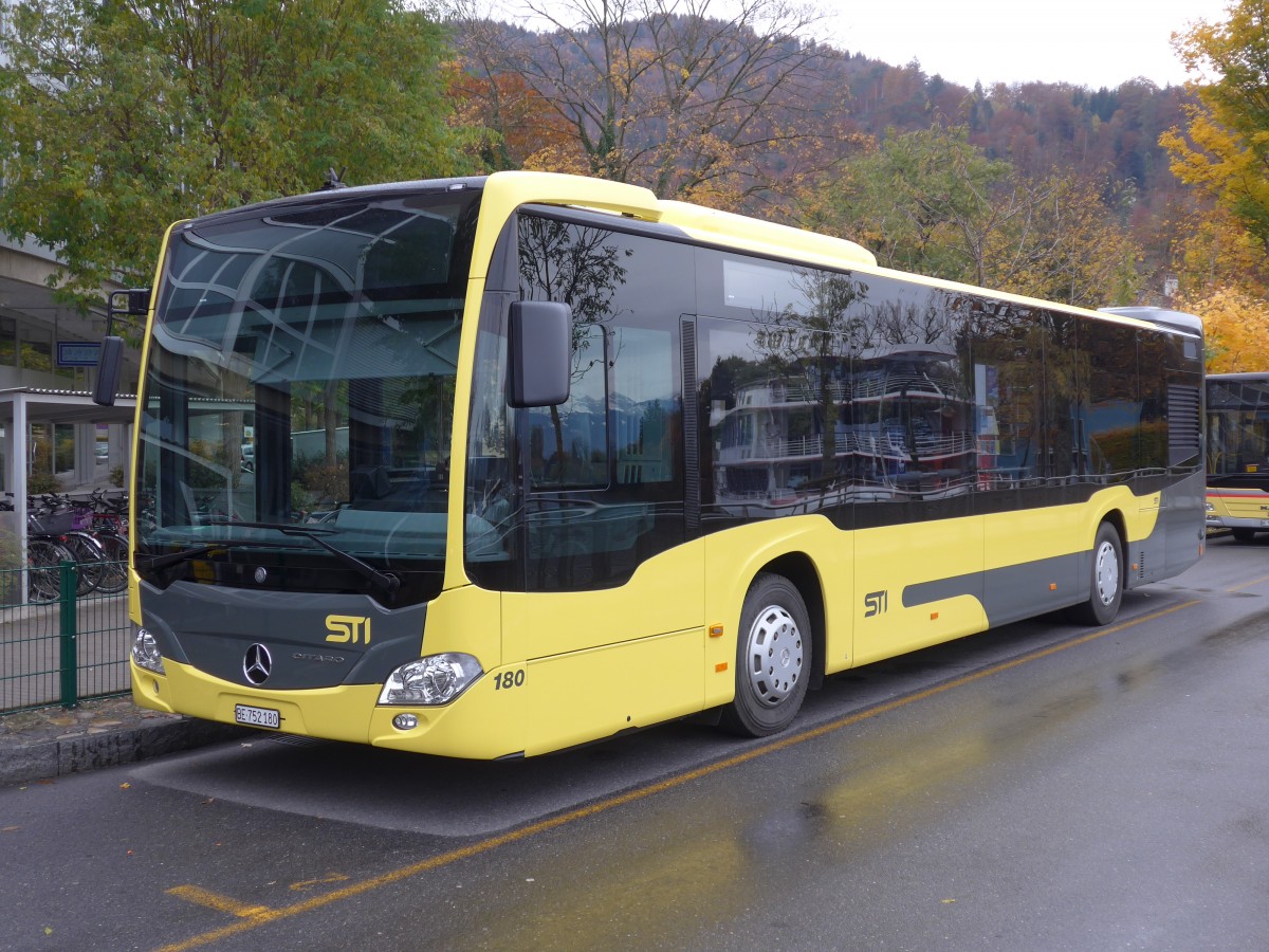 (156'487) - STI Thun - Nr. 180/BE 752'180 - Mercedes am 10. November 2014 bei der Schifflndte Thun