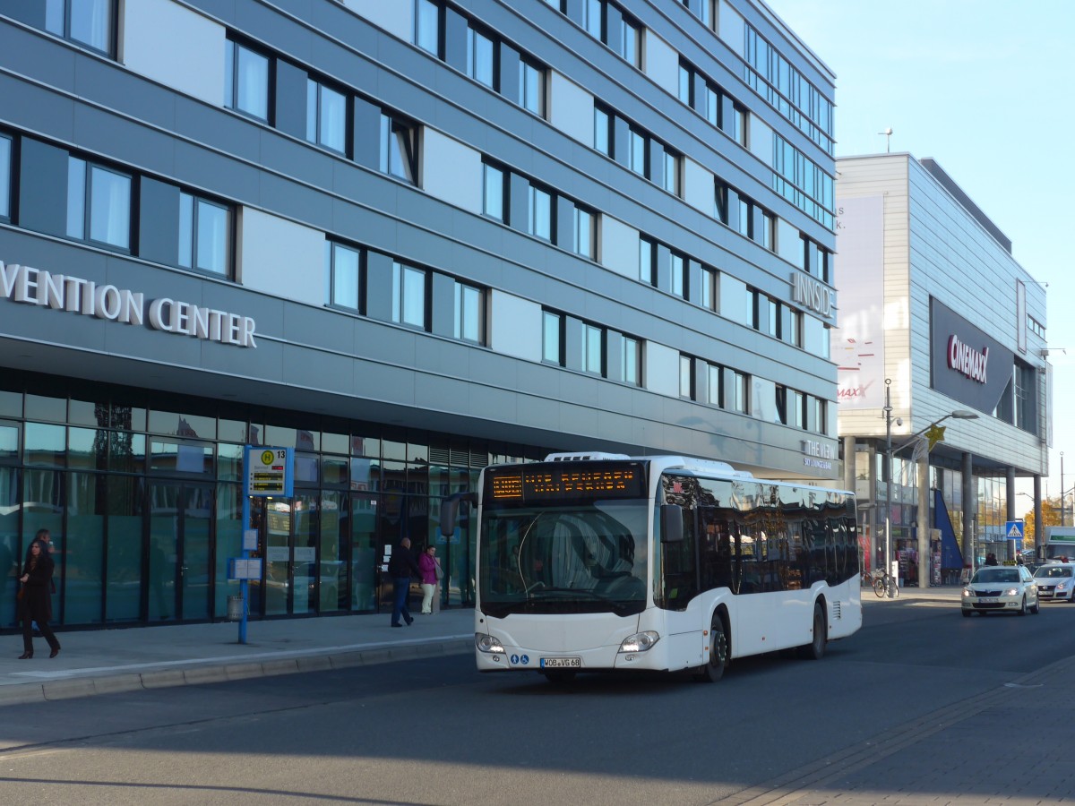 (156'587) - WVG Wolfsburg - Nr. 268/WOB-VG 68 - Mercedes am 17. November 2014 beim Hauptbahnhof Wolfsburg